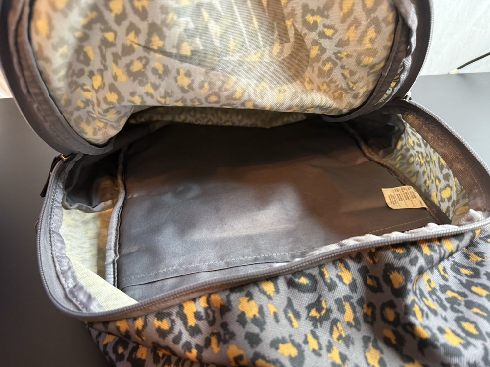 Nike Cheetah Leopard Print Backpack School Bag Adjustable Straps