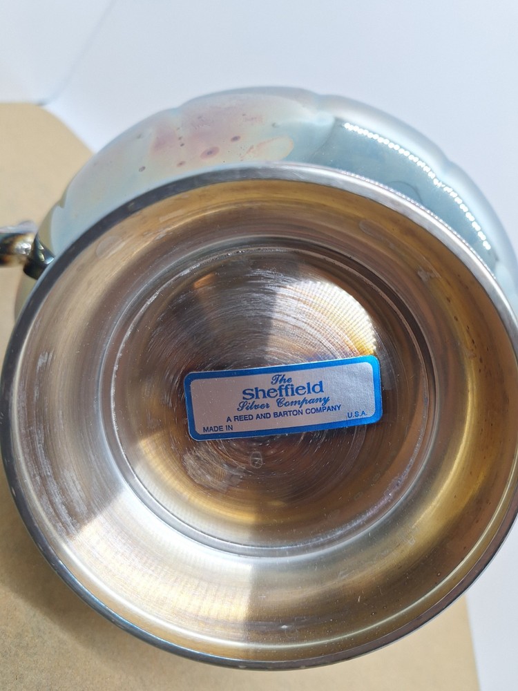 Vintage Sheffield Silverplate Pitcher With Ice Guard, Model S-8507