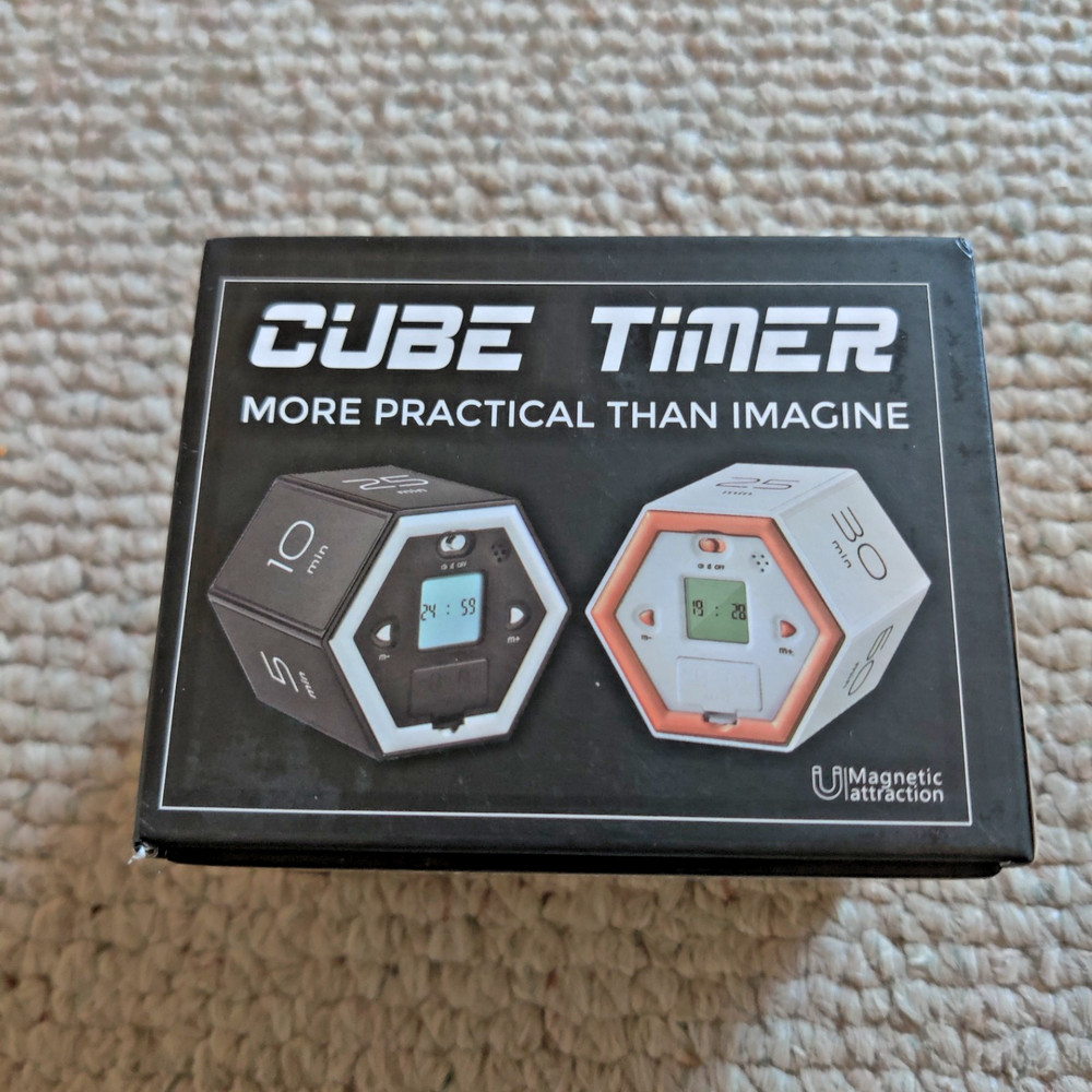 Timer Cube, Hexagon Productivity Timer, Pause & Resume