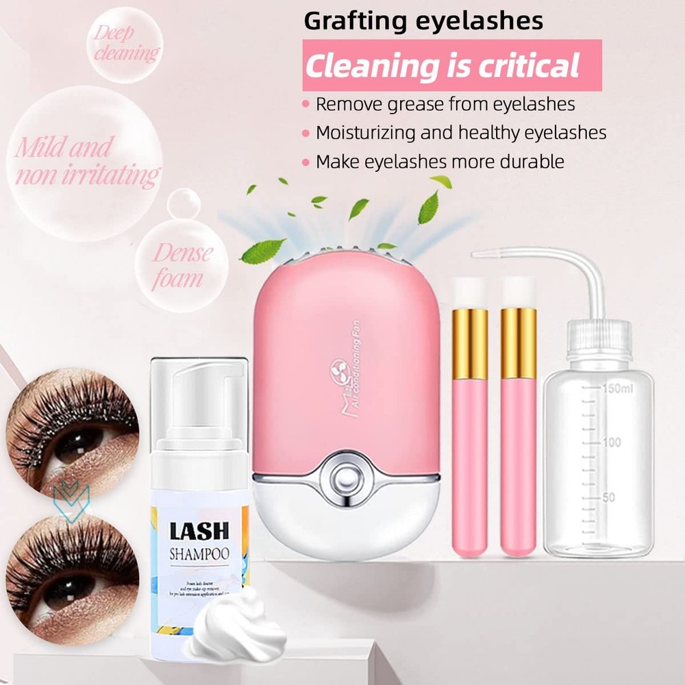 Lash Extension Kit Professional Eyelash Extensions Practice Set with Mannequi...