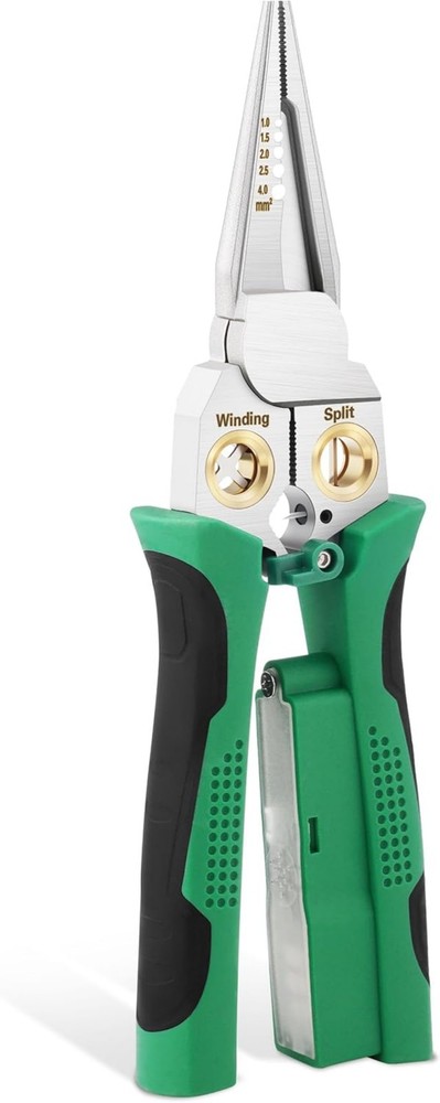 8-In-1 Wire Stripper Twister Set - Includes Cable Scissors Voltage Tester Pliers