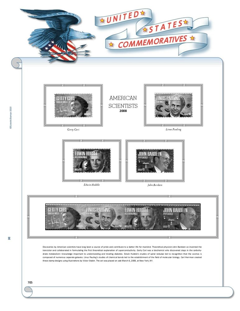 2008 U.S. Commemorative Singles COMPLETE Supplement (White Ace Alternative)