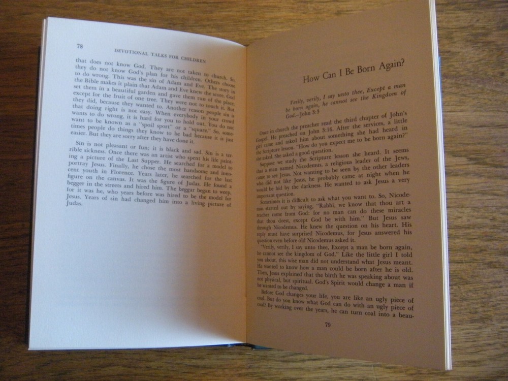 Devotional Talks for Children by Michael Daves 1961