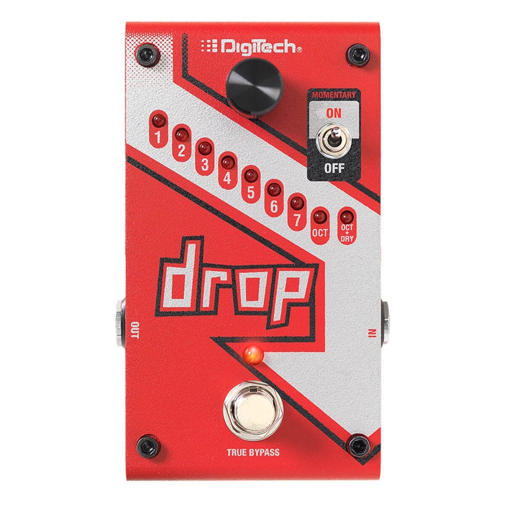 DigiTech Drop Polyphonic Drop-tune Pitch-Shift Pedal - Red