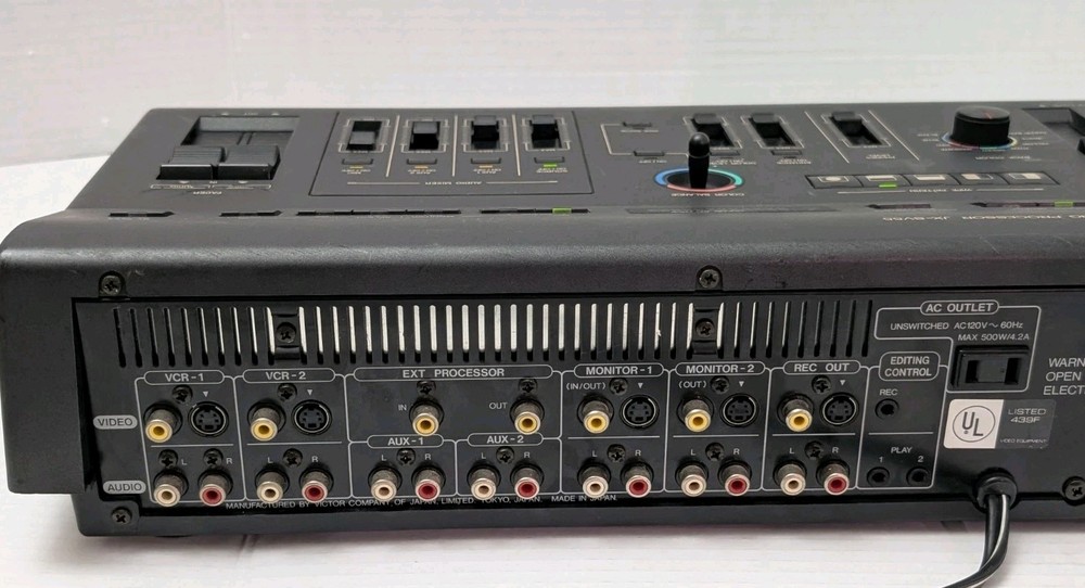JVC JX-SV55 video editing Processor RCA Connectivity