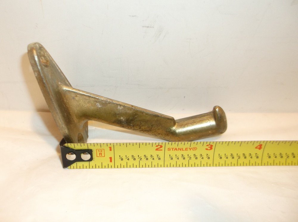 Vintage Brass Stair Railing Bracket Coat Hook Rustic Replacement