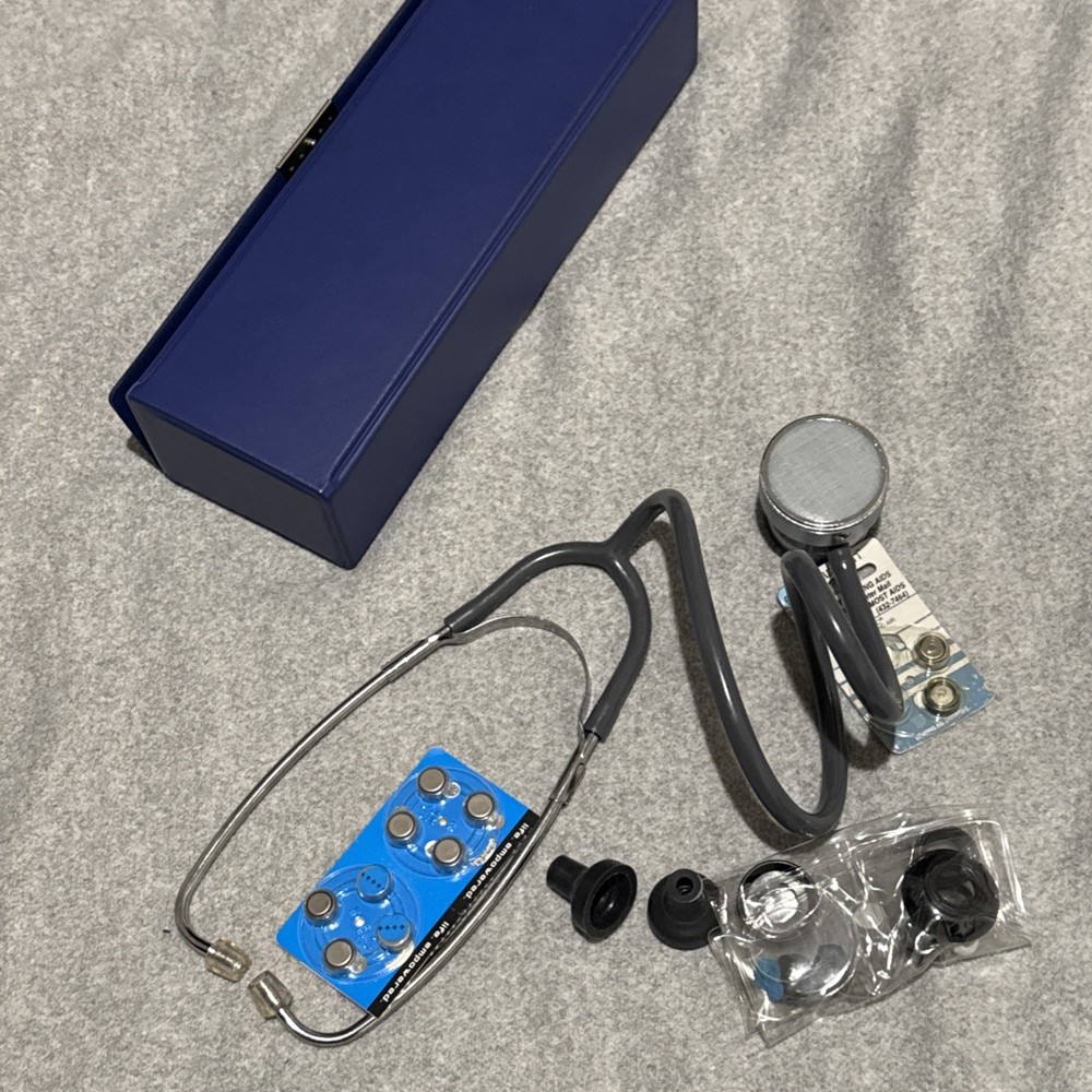 LABTRON ELECTROMAX ELECTRONIC STETHOSCOPE 04-1060 + CASE Tested & Working