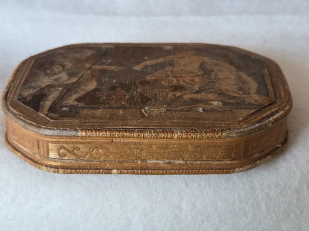 18th Century Straw Snuff Box