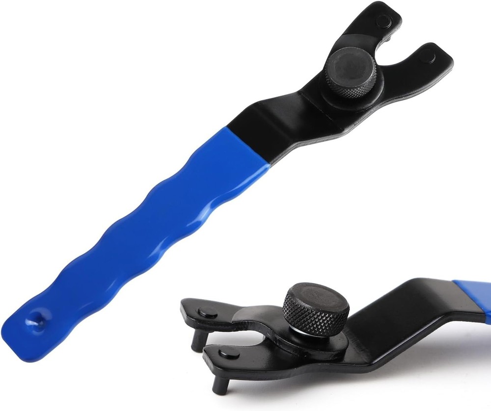 Adjustable Pin Wrench for Angle Grinder Machine,Grinder Spanner ​Wrench Blue