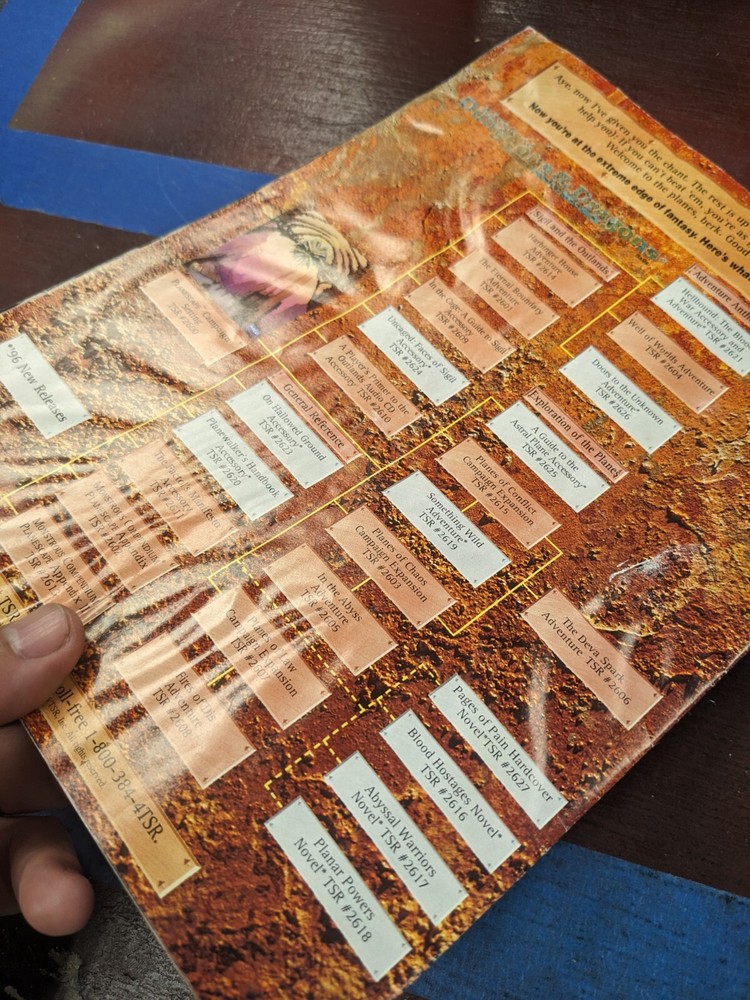 TSR Master Catalog 1995 W/ Planescape Conspectus