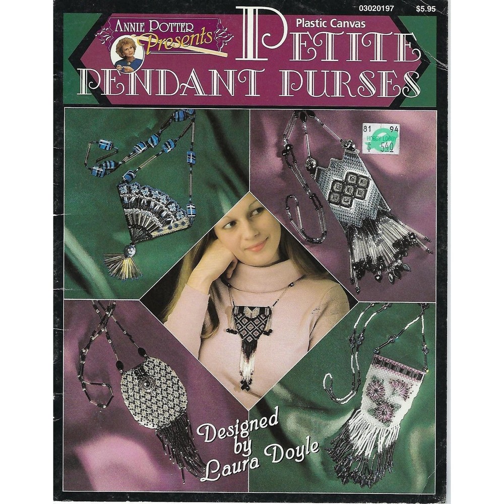 Petite Pendant Purses Plastic Canvas Pattern Book Annie Potter Presents