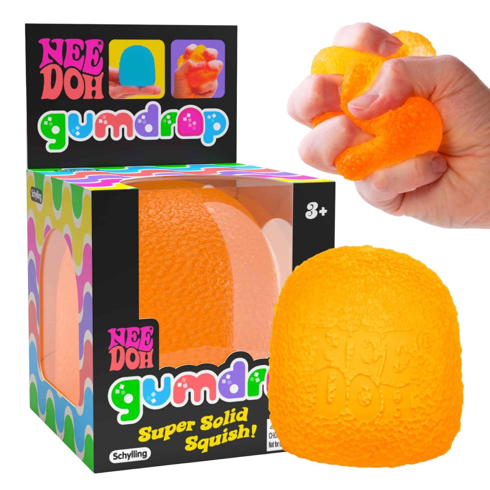 Schylling NeeDoh Gumdrop - Textured Sensory Toy with Super Solid Squish