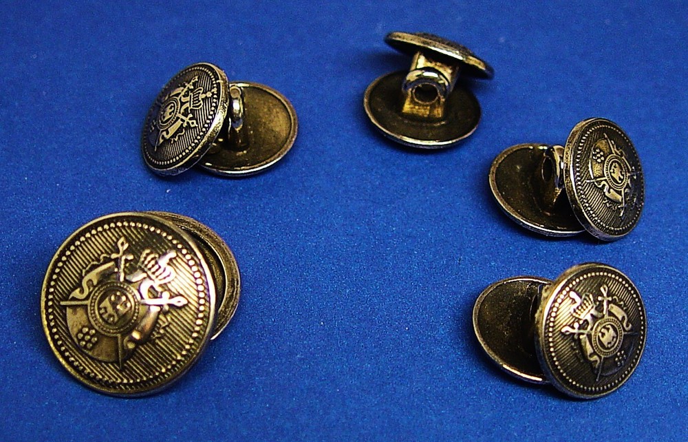 GOTTSCHALKS replacement buttons 10 dark silver solid metal Good Used Condition