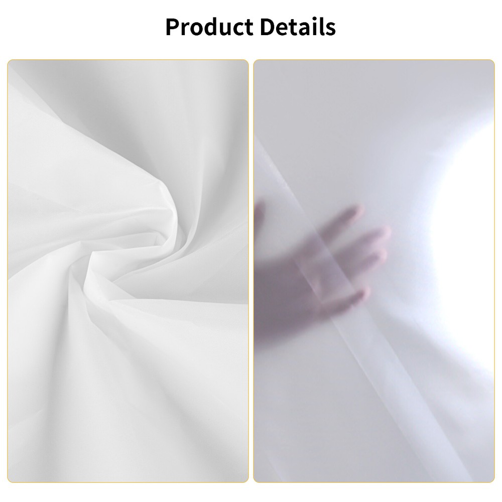 1.7m*1/2/3/4m Diffuser Fabric Nylon Silk White Diffusion Seamless Light Modifier