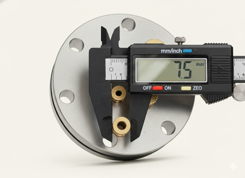 MDC | 601002 | COMPRESSION FEEDTHROUGH | CONFLAT/BRASS | 2.75"CF | HIGH VACUUM