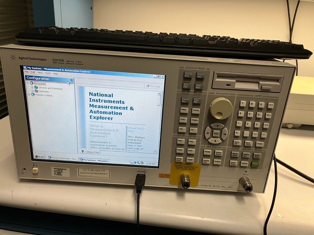 Agilent E5070B 300kHz- 3GHz ENA Series Network Analyzer