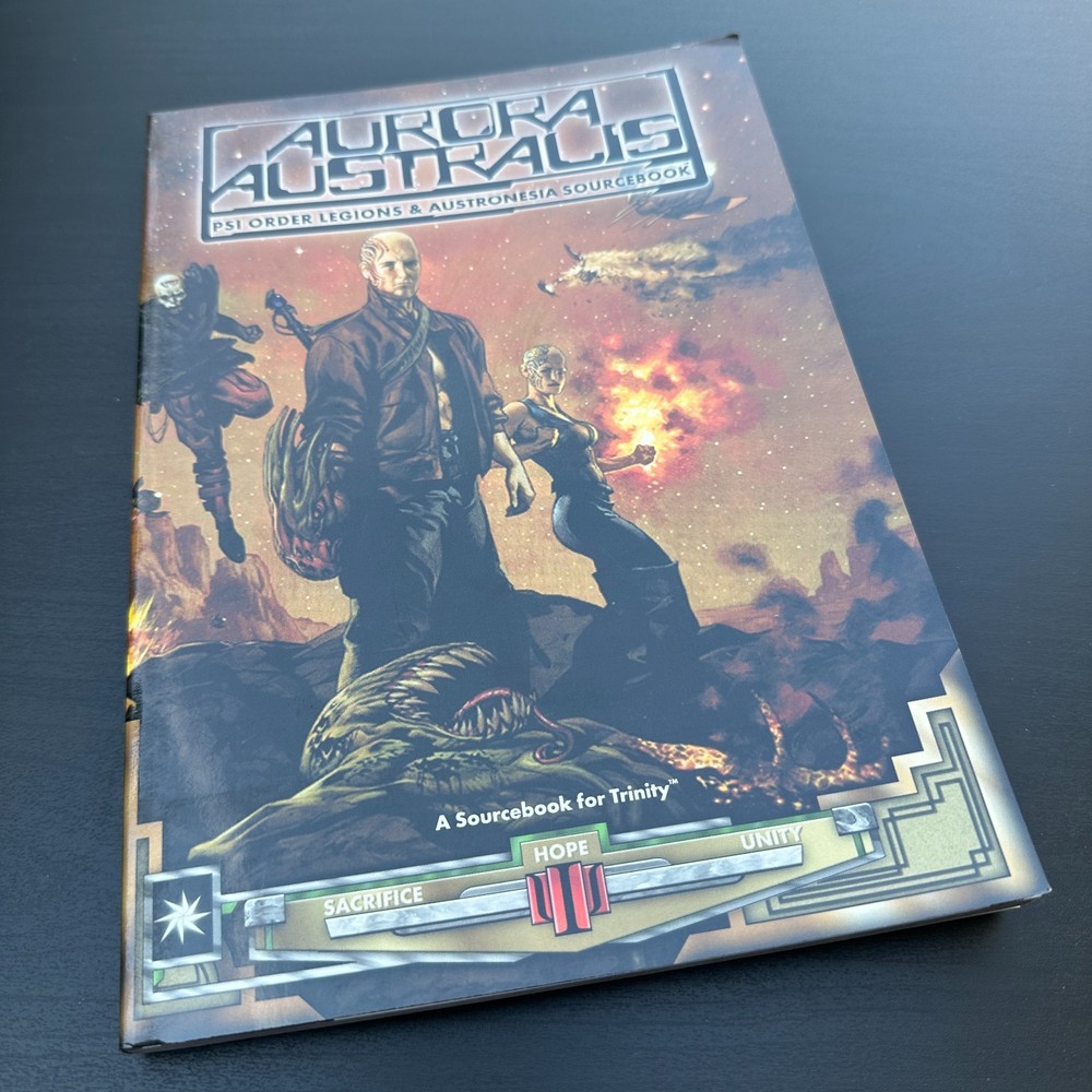 Aurora Australis Trinity RPG Sourcebook White Wolf Sci-Fi OOP WW9203