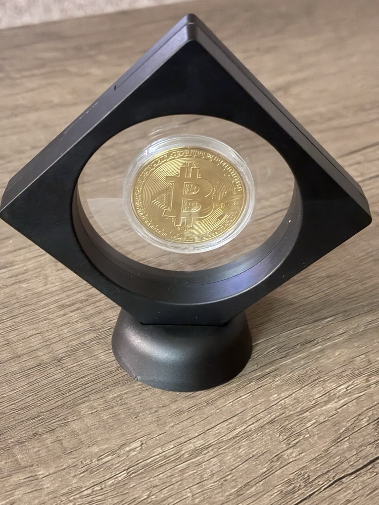 Physical Bitcoin Display Ideal For Desk, Coffee Table, Etc