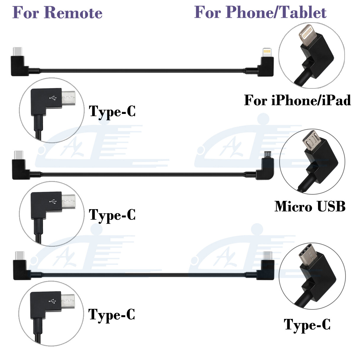 OTG Data Cable for DJI Mavic Mini 2 Drone Remote Controller RC Type-C USB-C Cord