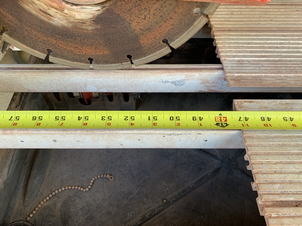 Tile and Stone Wet Saw, 52” Cutting Length