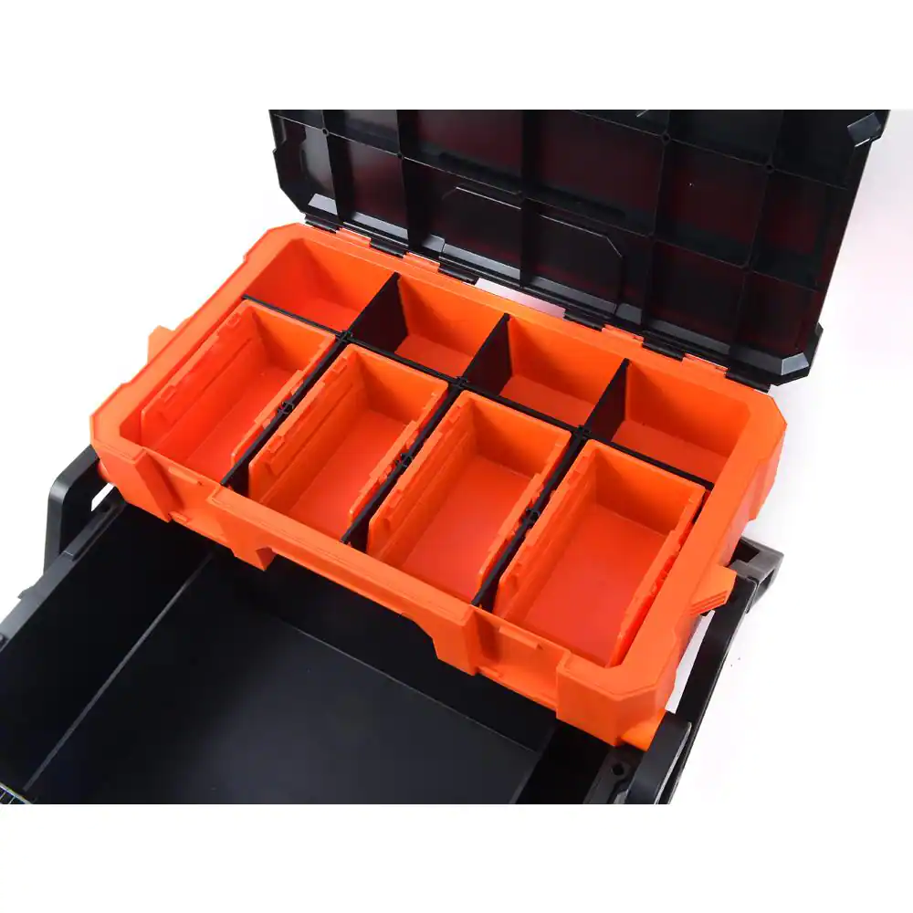 TACTIX Portable Tool Box, Professional Grade Construction 22.75 in.