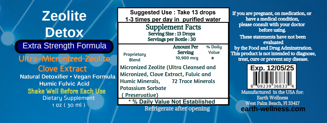 Zeolite Liquid METAL DETOX with PARASITE detox, Total Body DETOX exp 2025