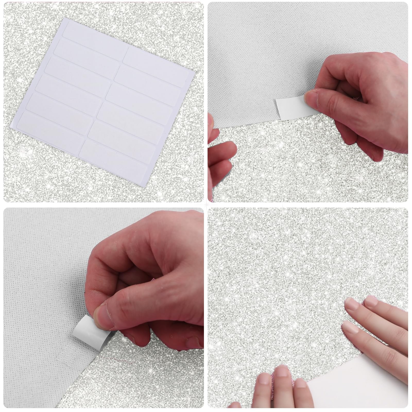 Alfombra de pasillo con purpurina fiestas, tela no tejida de 200 g/m² de grosor