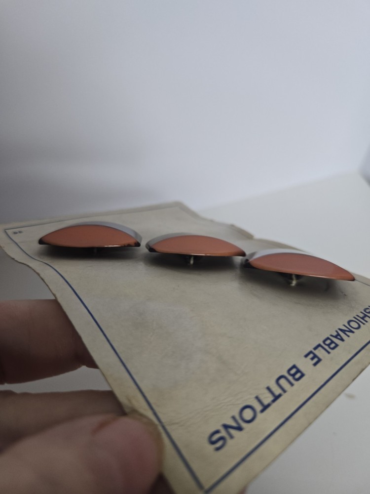 3 Vintage Art Deco Buttons