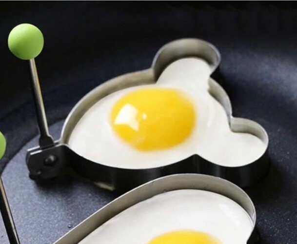 Egg/Pancake Mold Would 5 Designs Kitchen Sudios Mickey Mouse Elephant Star, +