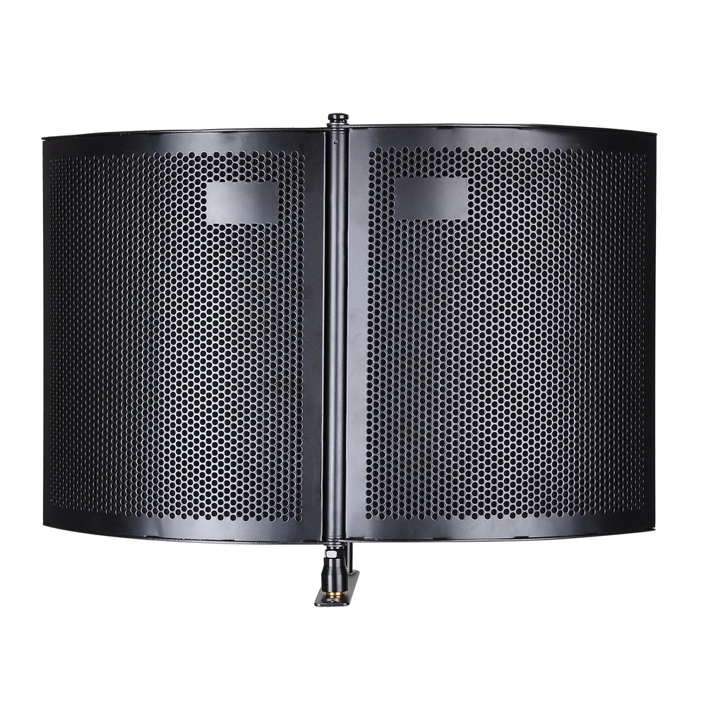 2 Fold Microphone Isolation Shield Video Studio Recording Absorber Foam Panel