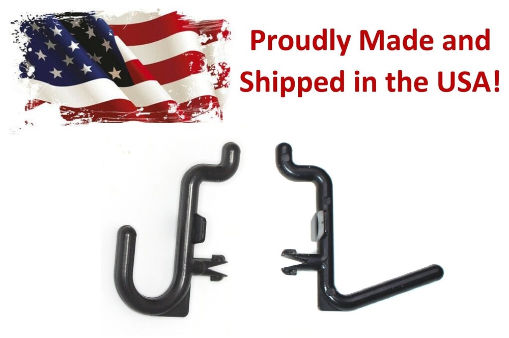 Plastic J & L Style Pegboard Hooks Combo Kit Tool Storage - Pick A Pack