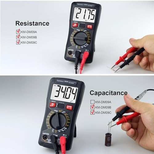 Digital Multimeter Handheld Tester 4000 Counts with NCV Function KM-DM09B