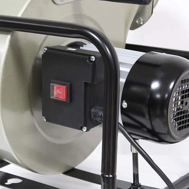 550CFM Airflow Dust Collector, 1HP 6.5A Wall-Mount Unit with Remote Control