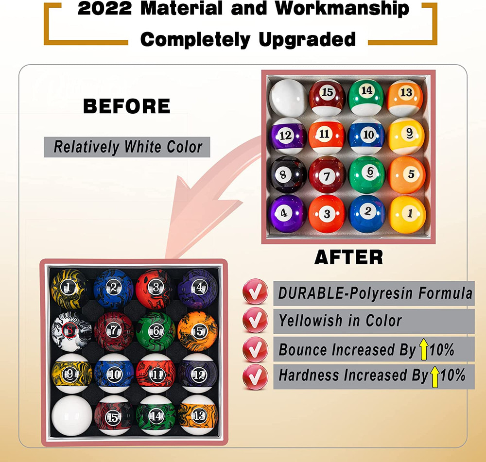 Billiard Balls Set 16 Pool Table Balls