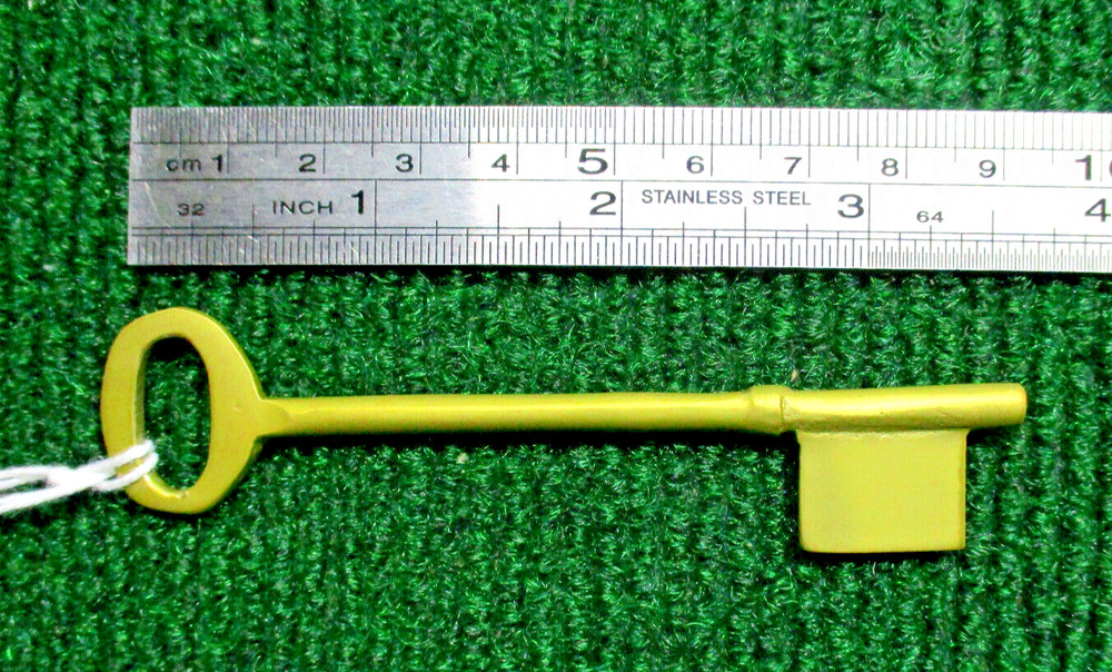 3 3/4" BRASS BIT KEY BLANK - PERFECT for OLD LOCKS (33228)