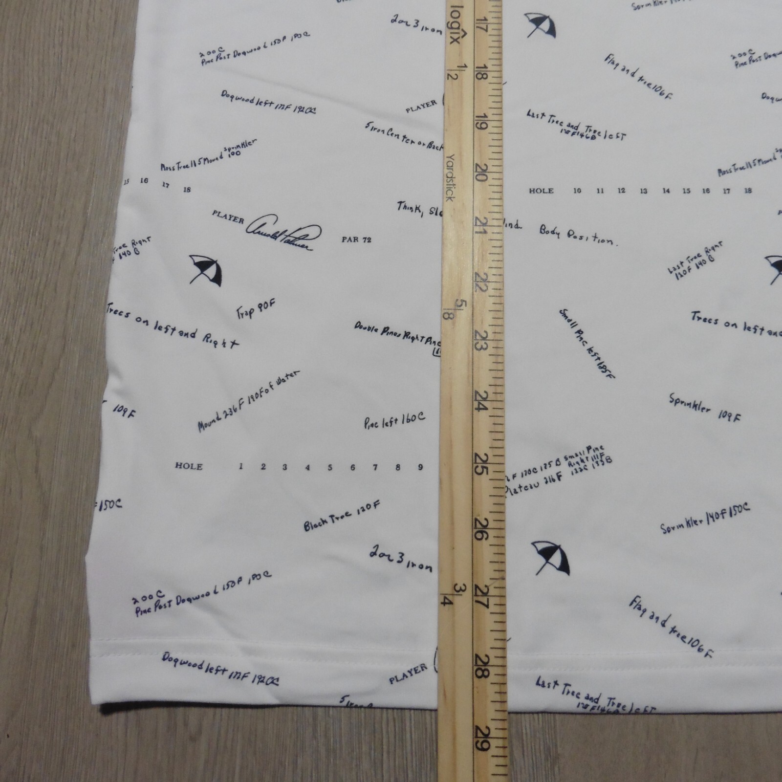 PUMA Arnold Palmer AP Scorecard Men's Golf Polo Shirt M White