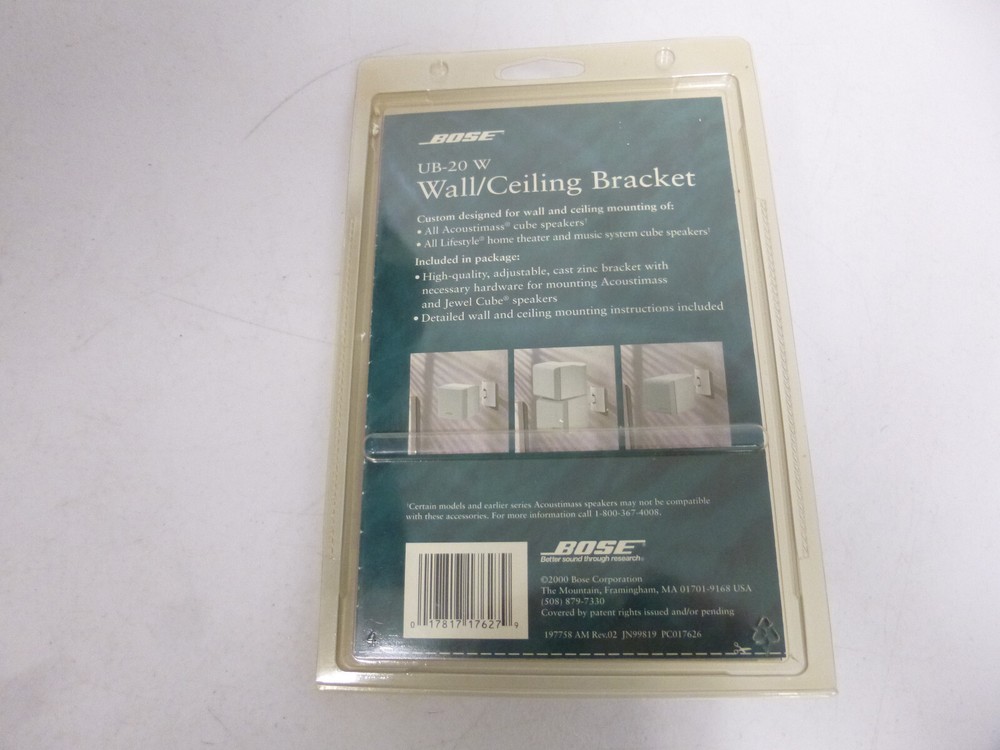 New Bose UB-20 W Wall Ceiling Speaker Mounting Bracket White
