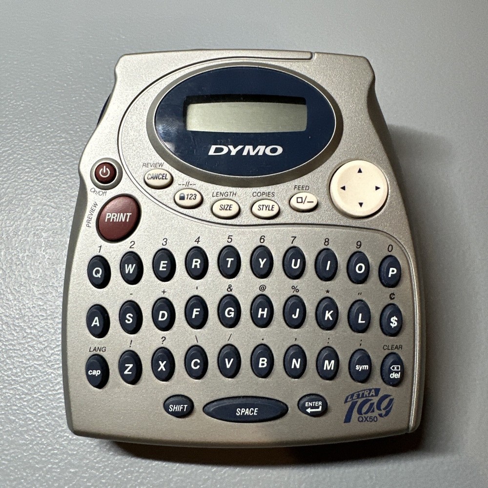 Dymo LetraTag QX50 Label Printer Machine Maker Electronic Tested Working