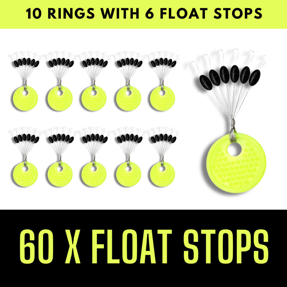 60 x Float Stops Rubber Grippa Rig Buffer Line - Match Fishing