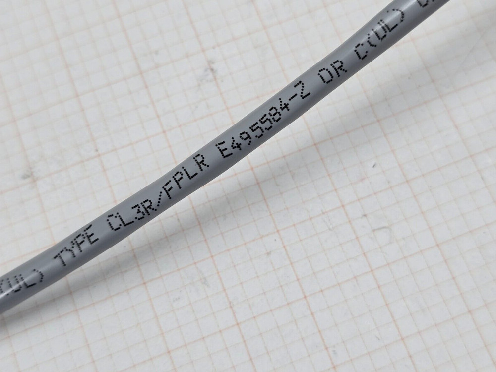 Priority Wire 18/4C Shielded Broadcast Sound/Security Cable Riser CMR Gray /50ft