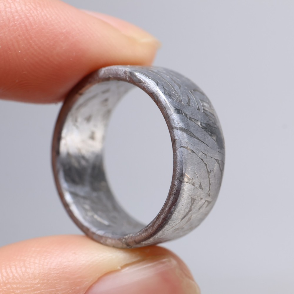 Meteorite Ring, Natural Muonionalusta meteorite,Personalized customization Ring