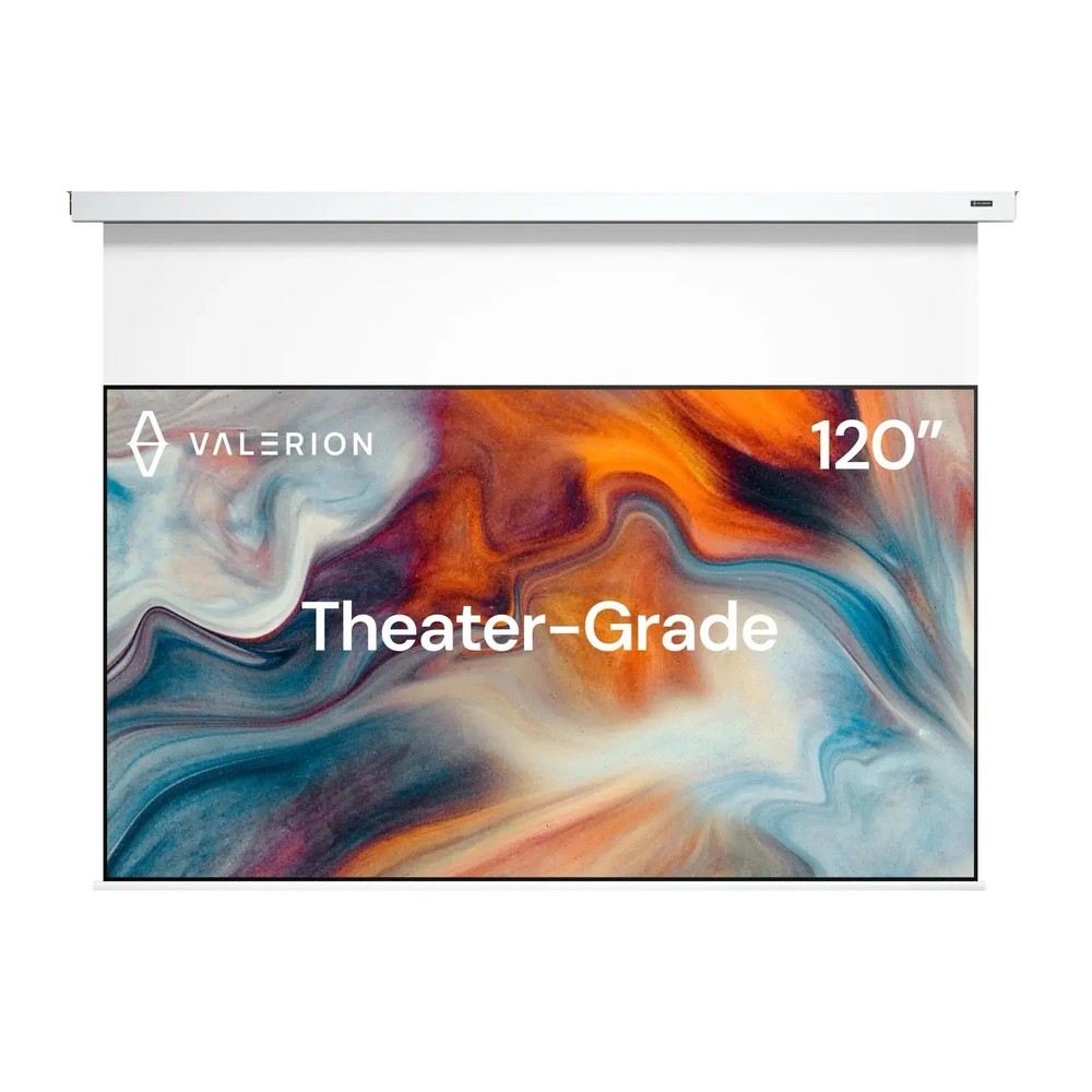 120" Motorized Matte White Screen, 4K/8K UHD