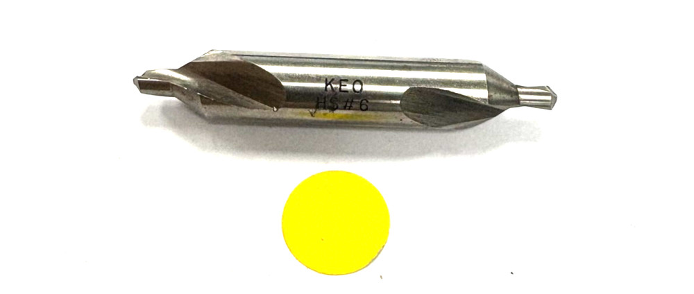 KEO HS #6 CENTER DRILL LENGTH- 3"