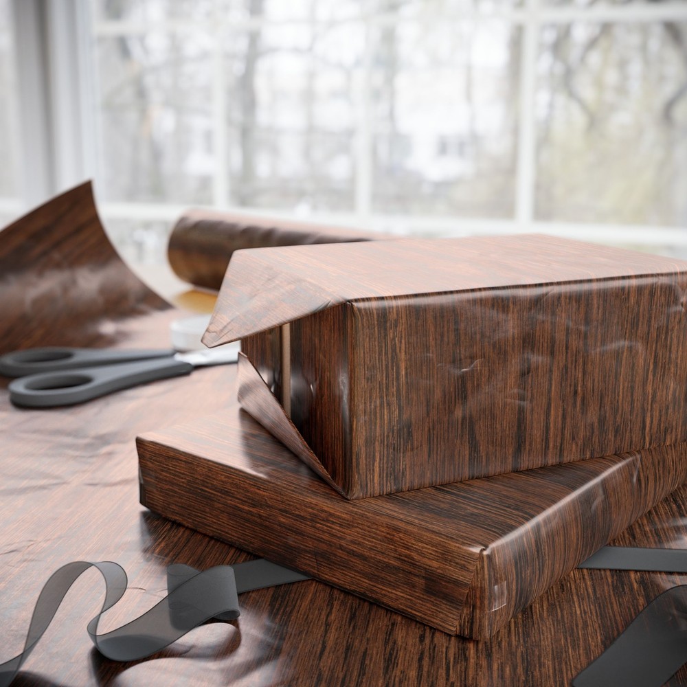 Wood Grain Print Wrapping Papers