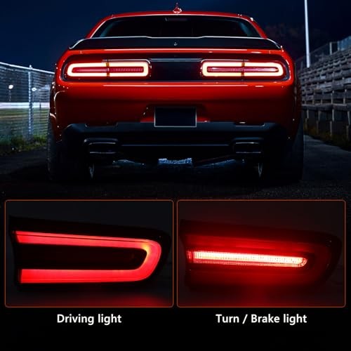 RH Outer Tail Light Compatible with Dodge Challenger 2015 Right Passenger Side