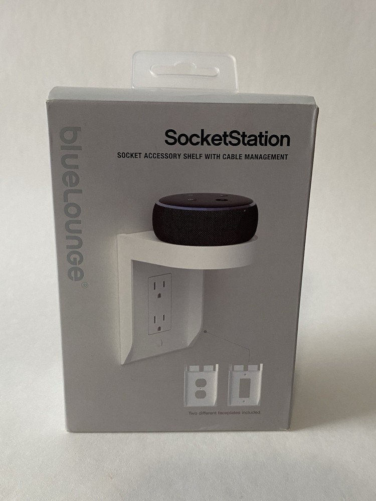 Bluelounge Socket Station Accessory Shelf With Cable Management Sealed New