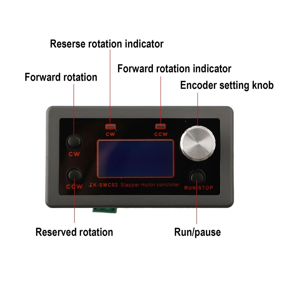 DC Stepper Motor Controller with Adjustable Speed and Direction Control