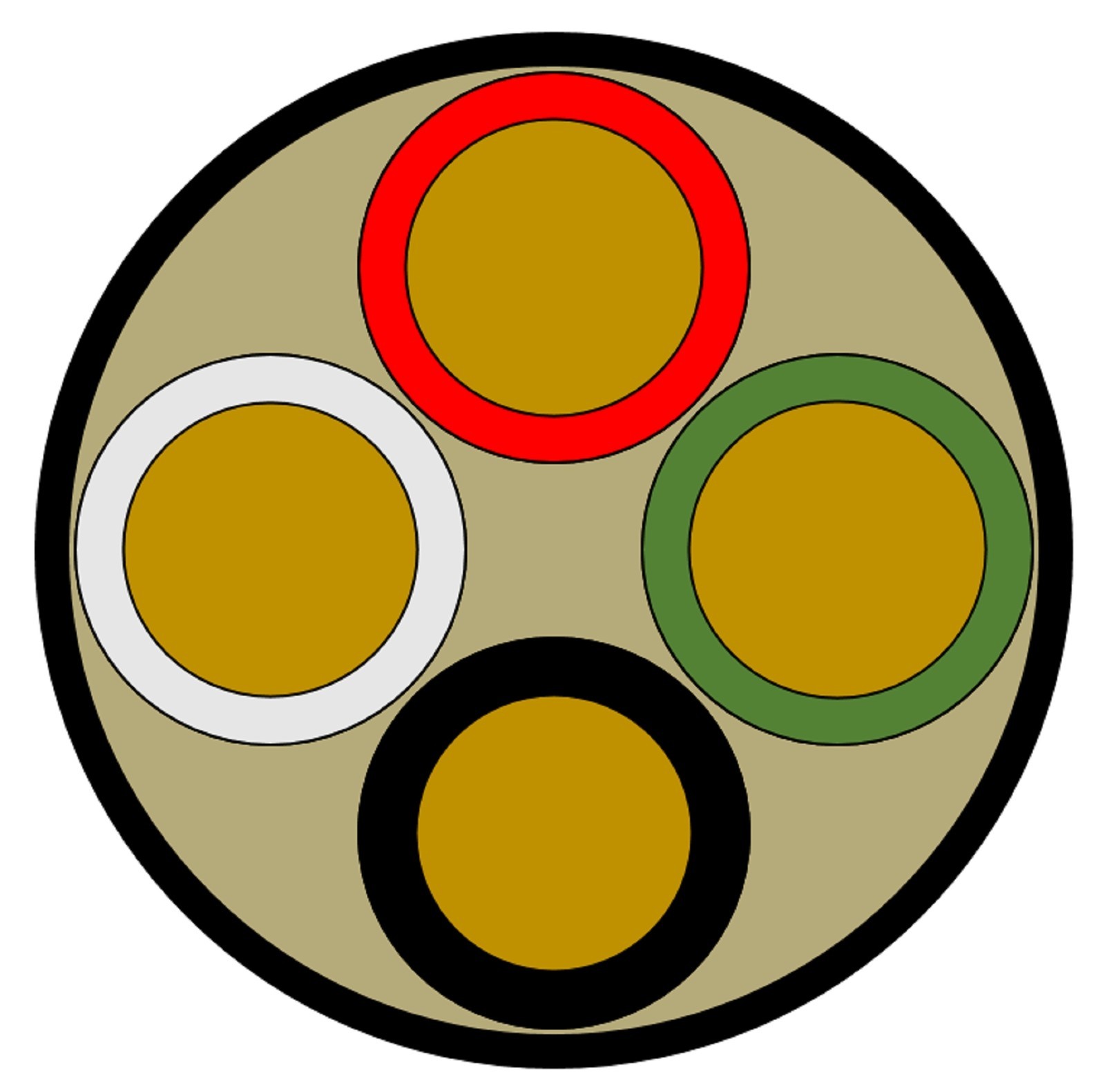 104125 125' 10/4 SOOW Wire Cord Cable Portable Power 10 Gauge 4 Conductor