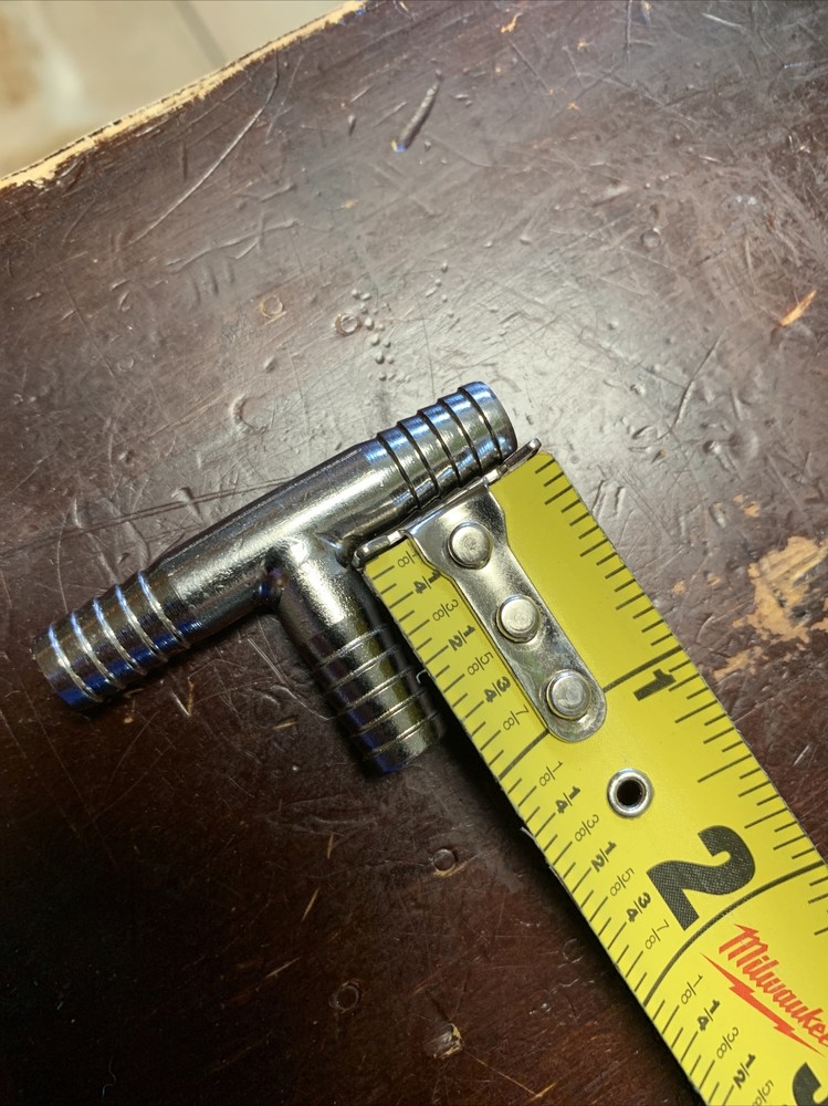 Stainless Steel Barb Tee Splitter Fitting