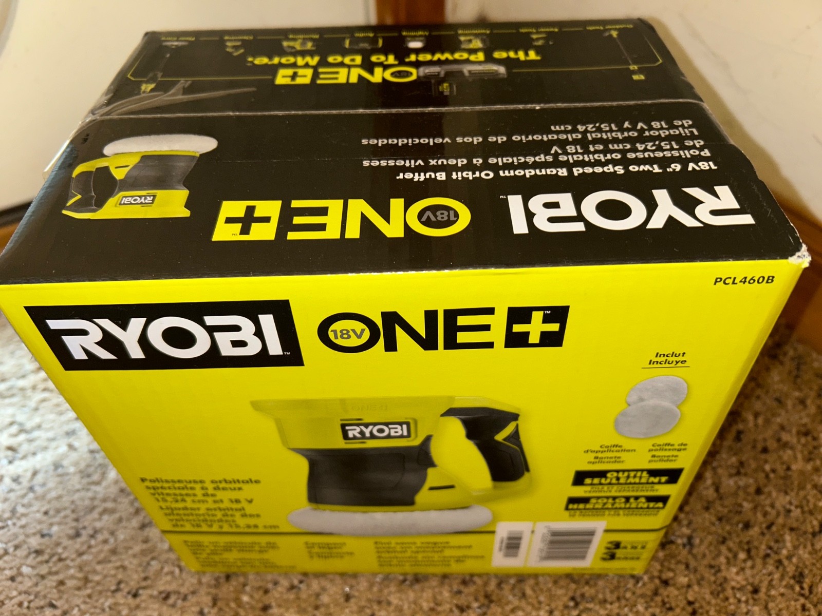 Brand Newin Box Ryobi ONE+ 18V 6 in. Two Speed Random Orbit Buffer (Tool Only)